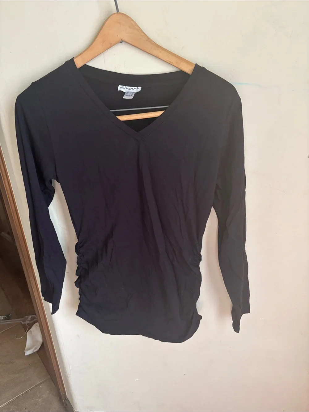 Oh mama! black basic maternity tee! Maternity Medium